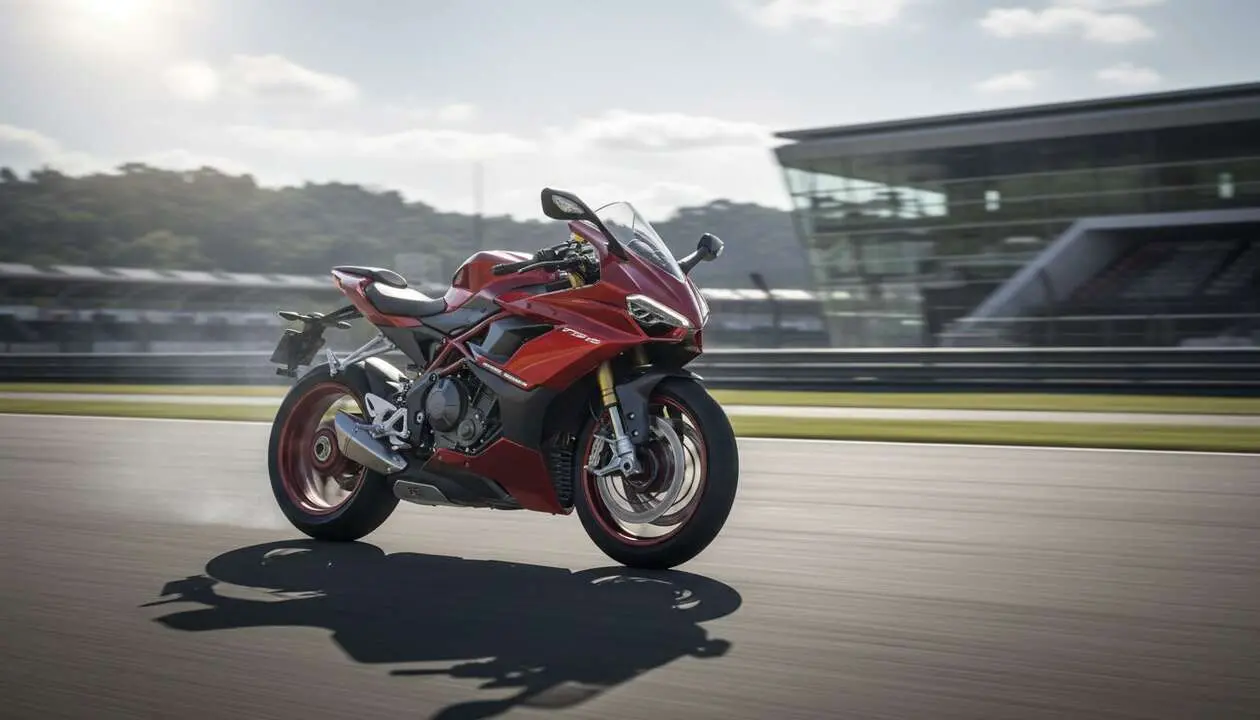  Benelli Tornado 550 2026 en acci&oacute;n mostrando su dise&ntilde;o innovador y caracter&iacute;sticas revolucionarias de moto deportiva &mdash; Imagen generada por IA 