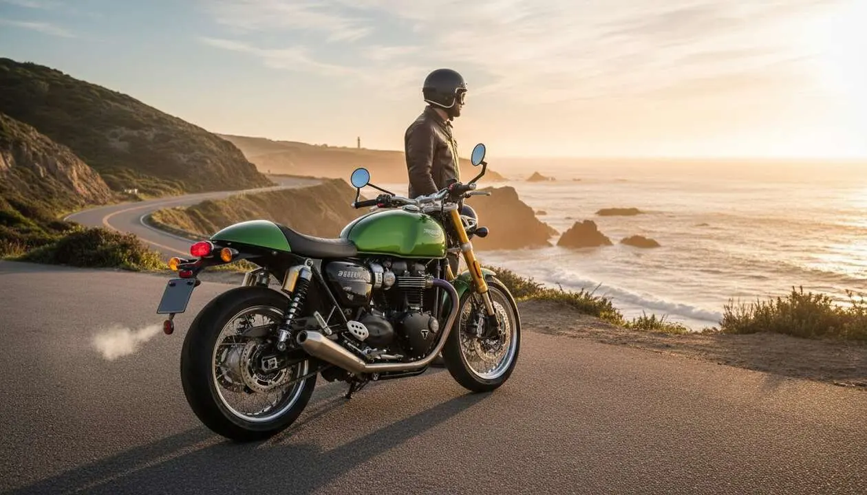  Triumph Thruxton 400 2026 caf&eacute; racer para carnet A2 con dise&ntilde;o cl&aacute;sico y precio desde 6.495 euros &mdash; Imagen generada por IA 