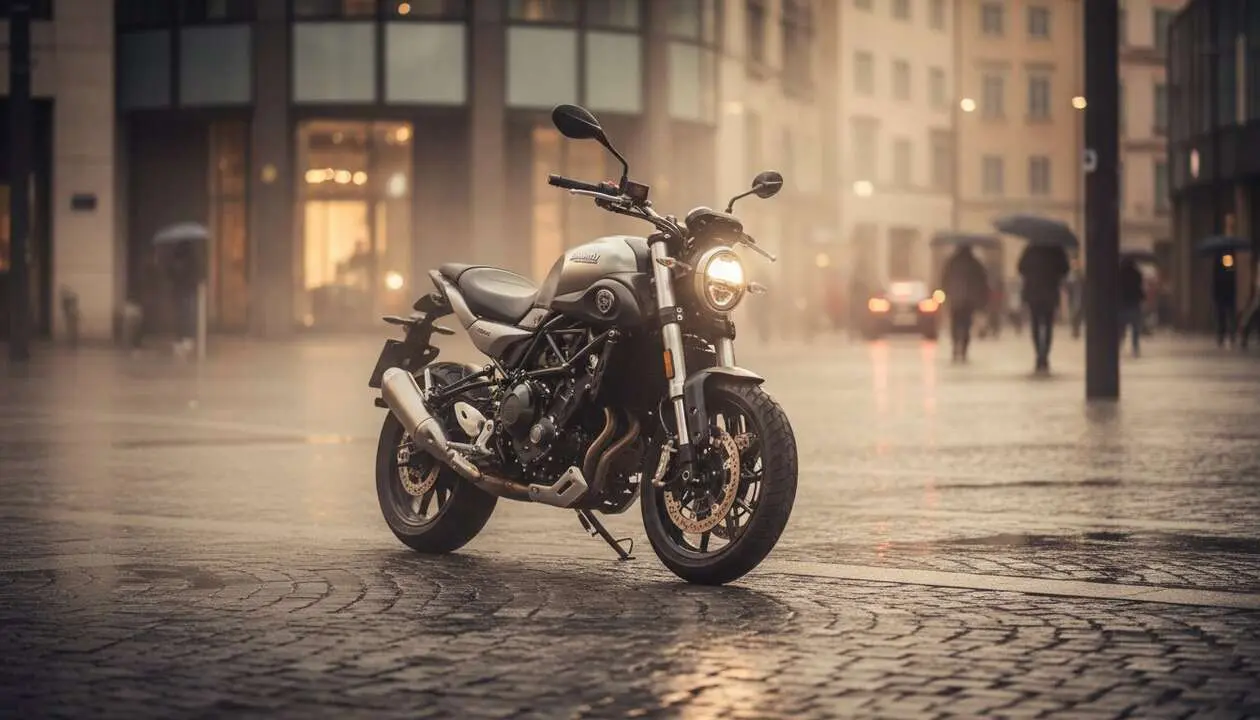  Benelli Leoncino 800 2026 mostrando su dise&ntilde;o moderno y potencia excepcional en motocicleta deportiva urbana &mdash; Imagen generada por IA 