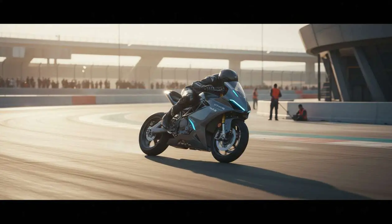  Moto el&eacute;ctrica Kove 450RR en acci&oacute;n, la innovaci&oacute;n que est&aacute; revolucionando el mercado de las motos el&eacute;ctricas &mdash; Imagen generada por IA 
