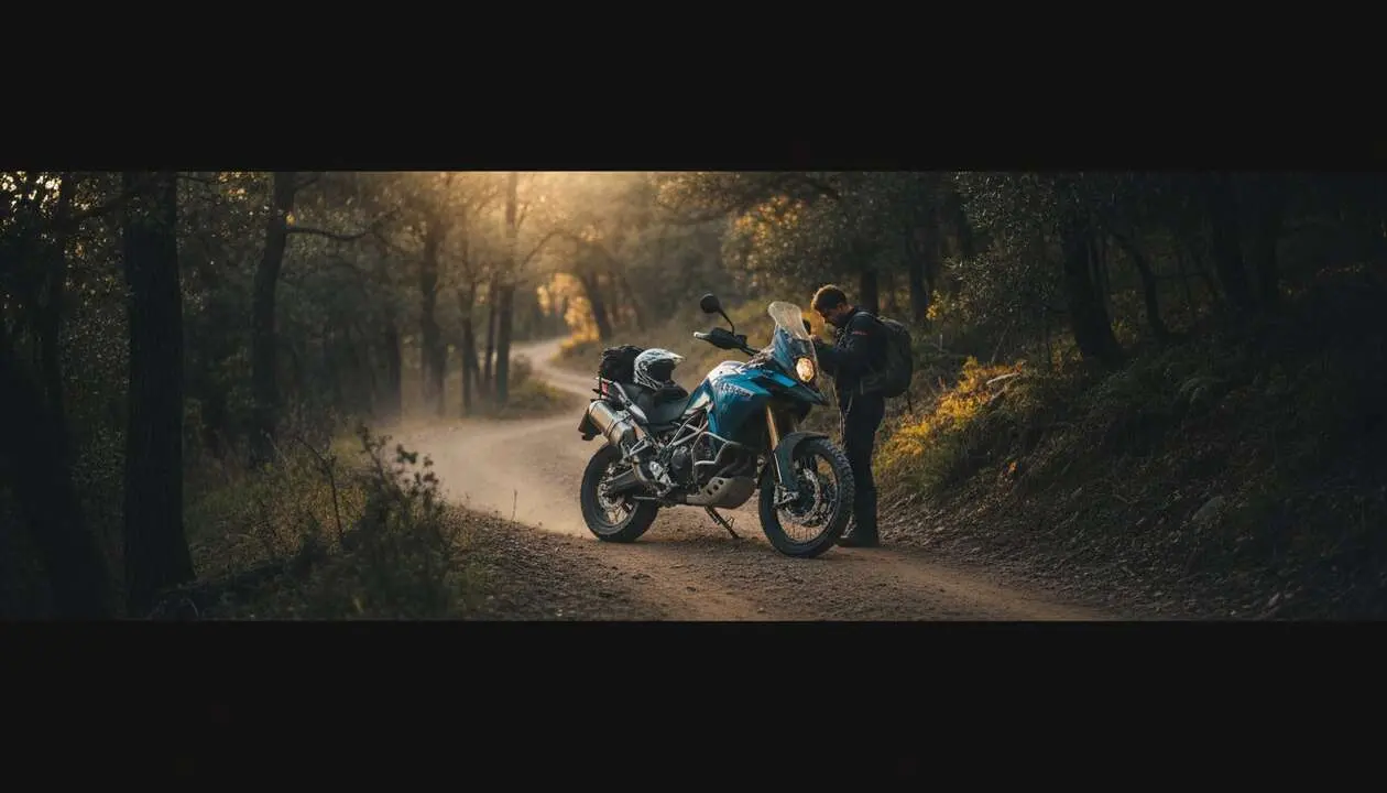  Moto Morini Alltrhike en acci&oacute;n, una moto trail accesible con un precio desde 5.990 euros para aventureros &mdash; Imagen generada por IA 