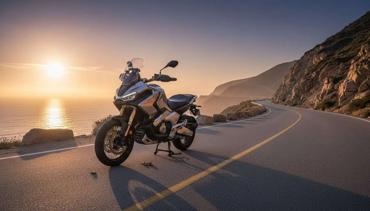  Voge moto que fusiona el esp&iacute;ritu X-ADV con un motor econ&oacute;mico para una conducci&oacute;n eficiente y aventurera &mdash; Imagen generada por IA 