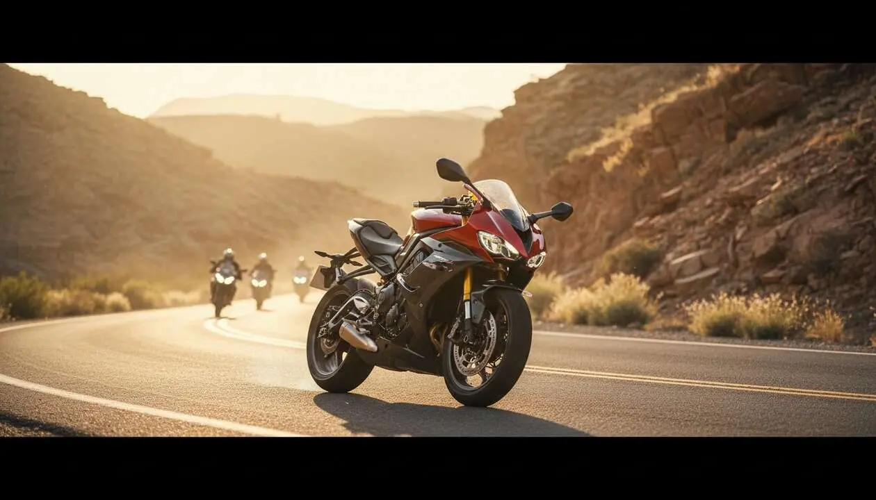  Triumph Nueva Daytona 660 destacada en motos deportivas por su dise&ntilde;o innovador y rendimiento excepcional &mdash; Imagen generada por IA 