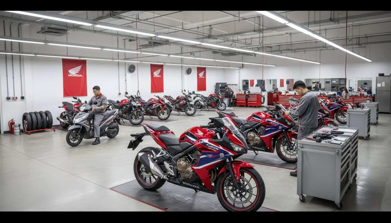  Honda llama a revisi&oacute;n 44.000 motos por fallo en el manillar para garantizar la seguridad de los conductores &mdash; Imagen generada por IA 
