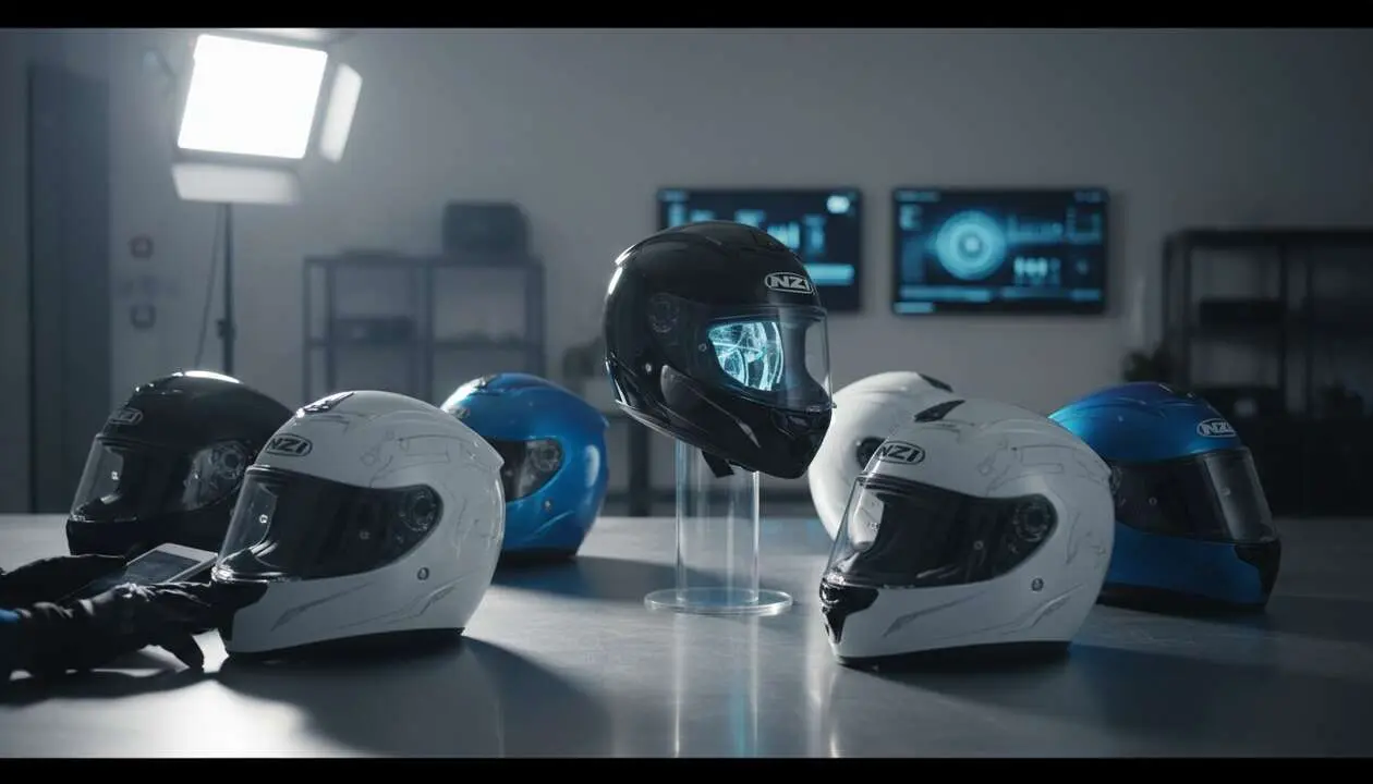  Cascos NZI con tecnolog&iacute;a innovadora impulsan un crecimiento del 32% en el mercado de seguridad vial - Imagen generada por IA 