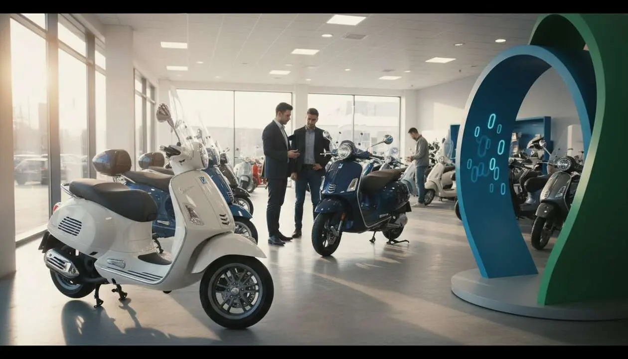  Motocicleta Piaggio con financiaci&oacute;n al 0% y garant&iacute;a extendida de 4 a&ntilde;os para una compra segura y sin intereses - Imagen generada por IA 