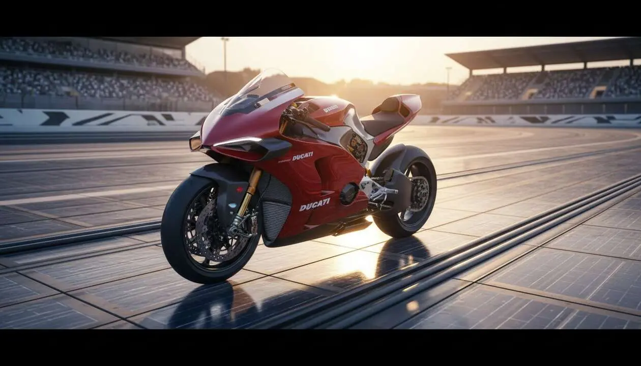  Ducati en MotoGP 2027 mostrando su ventaja innovadora que revolucionar&aacute; las carreras y el rendimiento en pista - Imagen generada por IA 
