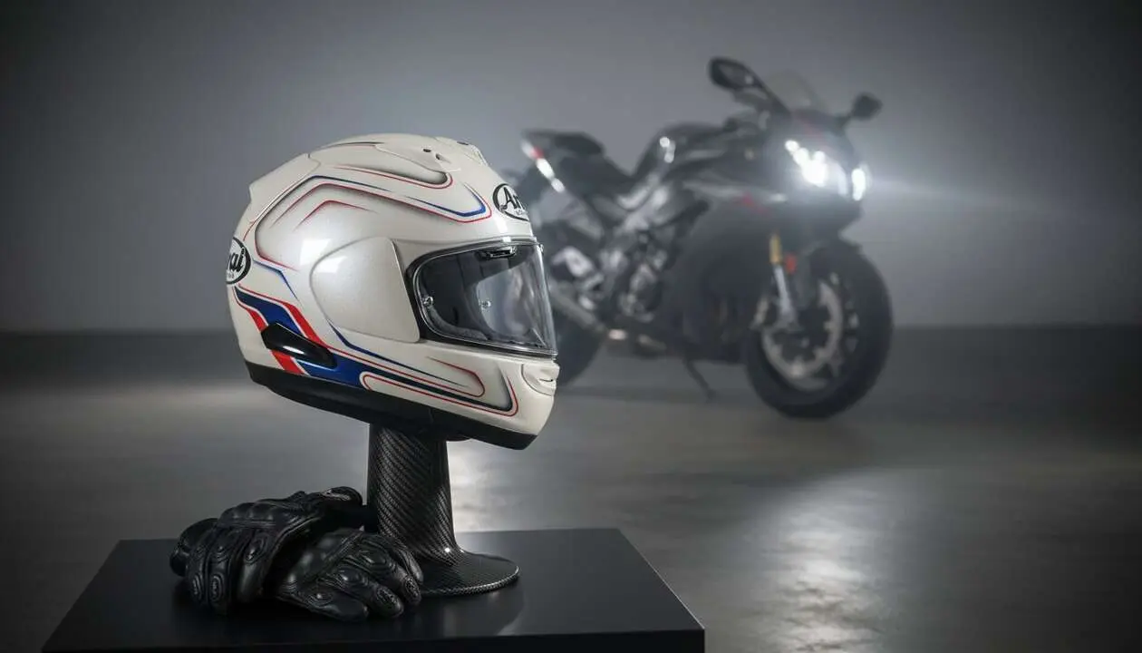  Casco Arai para motoristas exigentes garantizando seguridad y confort en cada viaje por carretera - Imagen generada por IA 