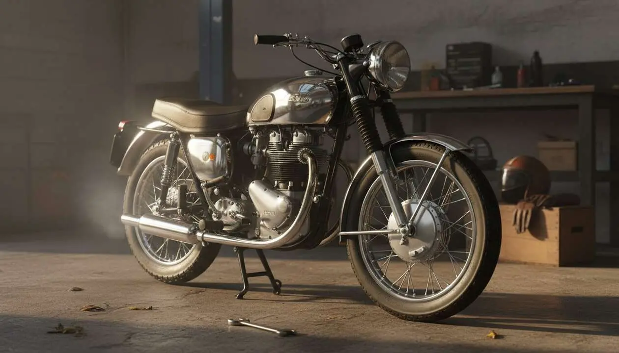  Motocicleta cl&aacute;sica BSA Gold Star mostrando su dise&ntilde;o ic&oacute;nico y legado hist&oacute;rico para entusiastas vintage - Imagen generada por IA 