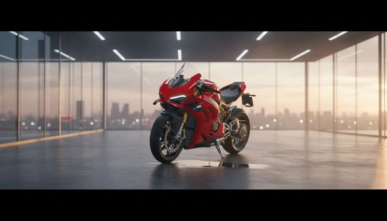  Ducati Panigale V4 2024 en detalle mostrando su dise&ntilde;o innovador y avanzada tecnolog&iacute;a para motos deportivas - Imagen generada por IA 