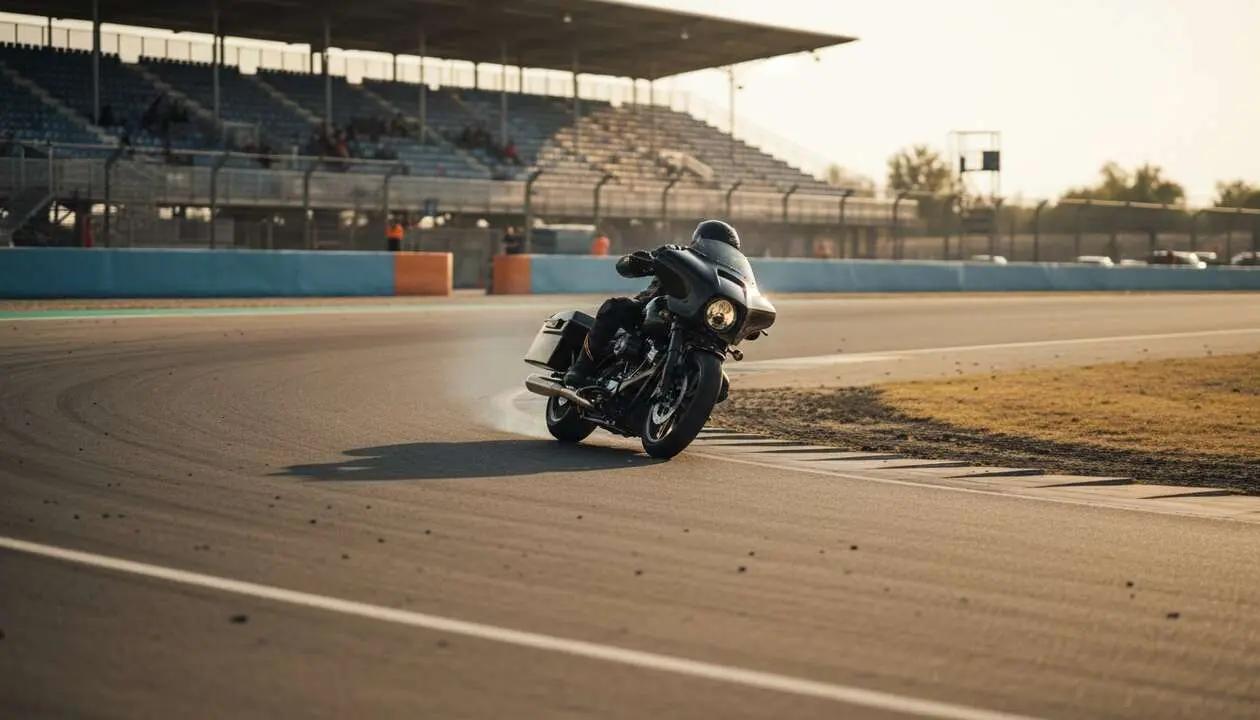  Harley-Davidson presenta sus innovadoras motos baggers revolucionando la experiencia en MotoGP en Motorland - Imagen generada por IA 