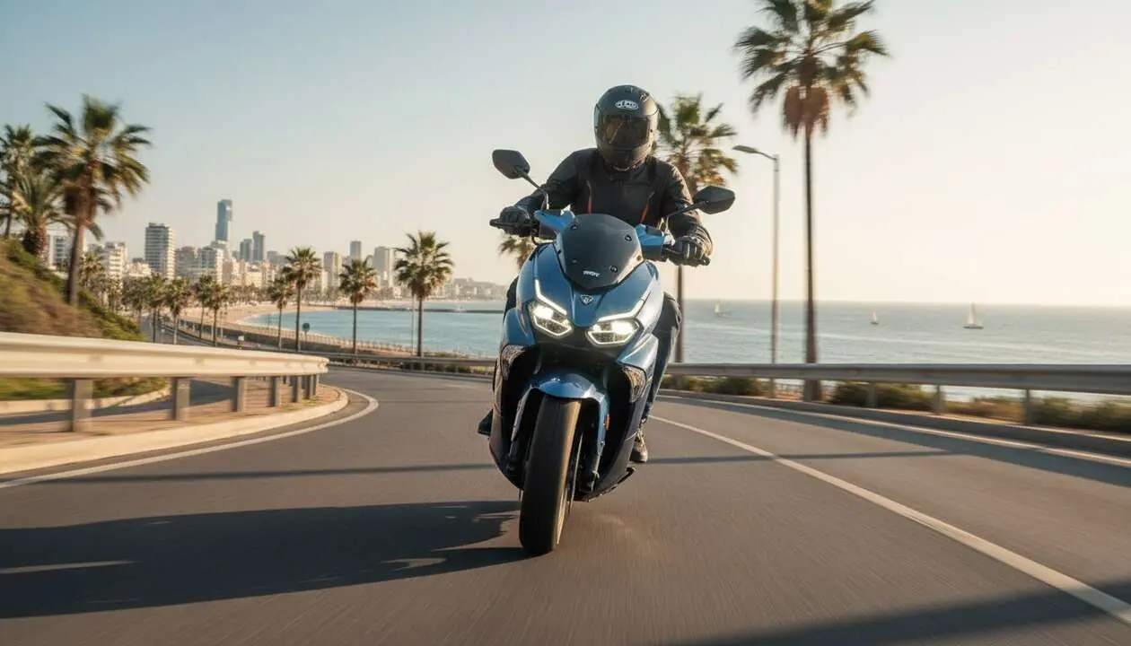  MITT MAX-T 125 scooter urbanita eficiente y pr&aacute;ctico para mejorar tu movilidad diaria sin complicaciones - Imagen generada por IA 