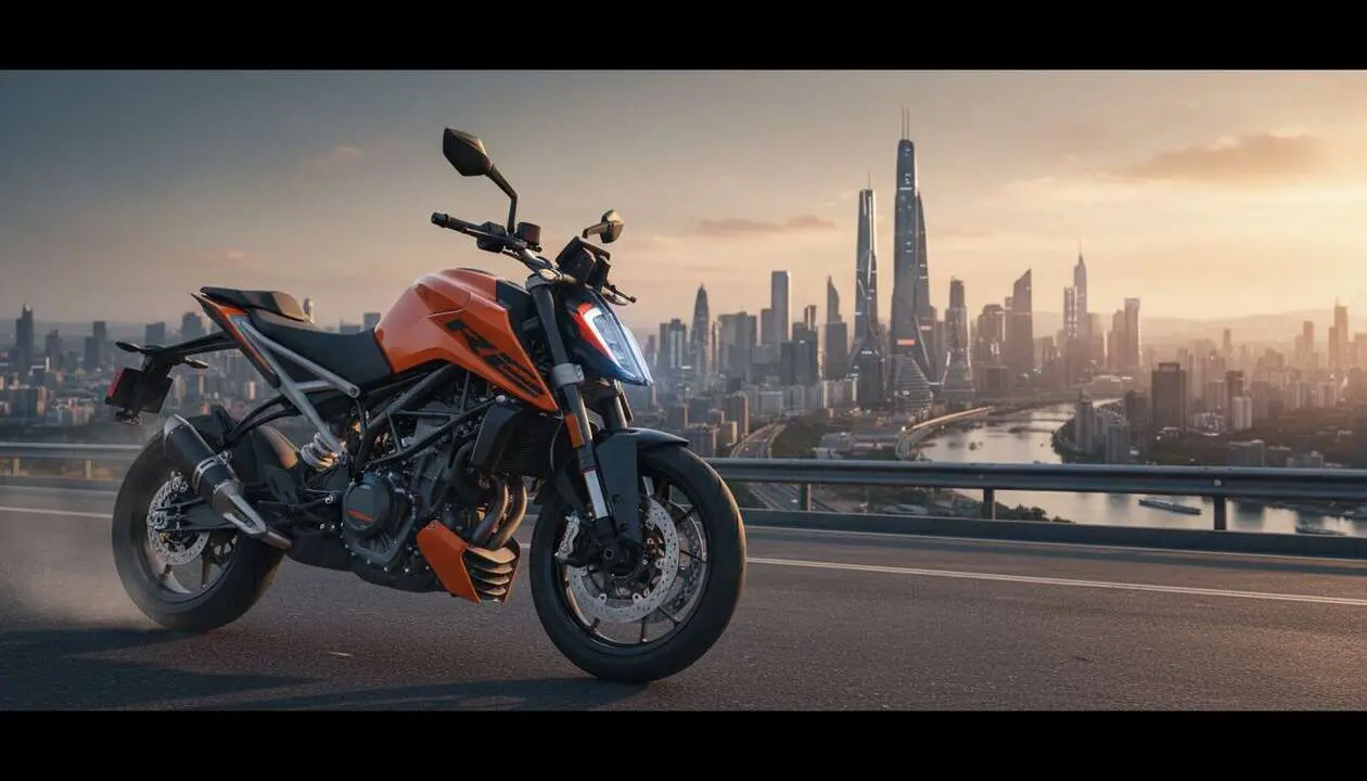  KTM 490 Duke 2026 con motor bicil&iacute;ndrico y mayor potencia en un dise&ntilde;o innovador para motociclistas exigentes - Imagen generada por IA 