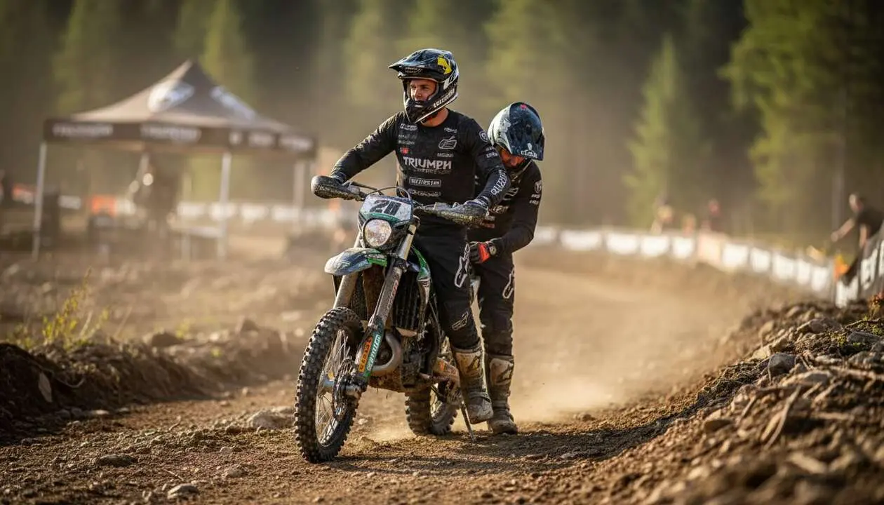  Jeremy Sydow renovando contrato con Triumph hasta 2028 para continuar en la competici&oacute;n EnduroGP - Imagen generada por IA 