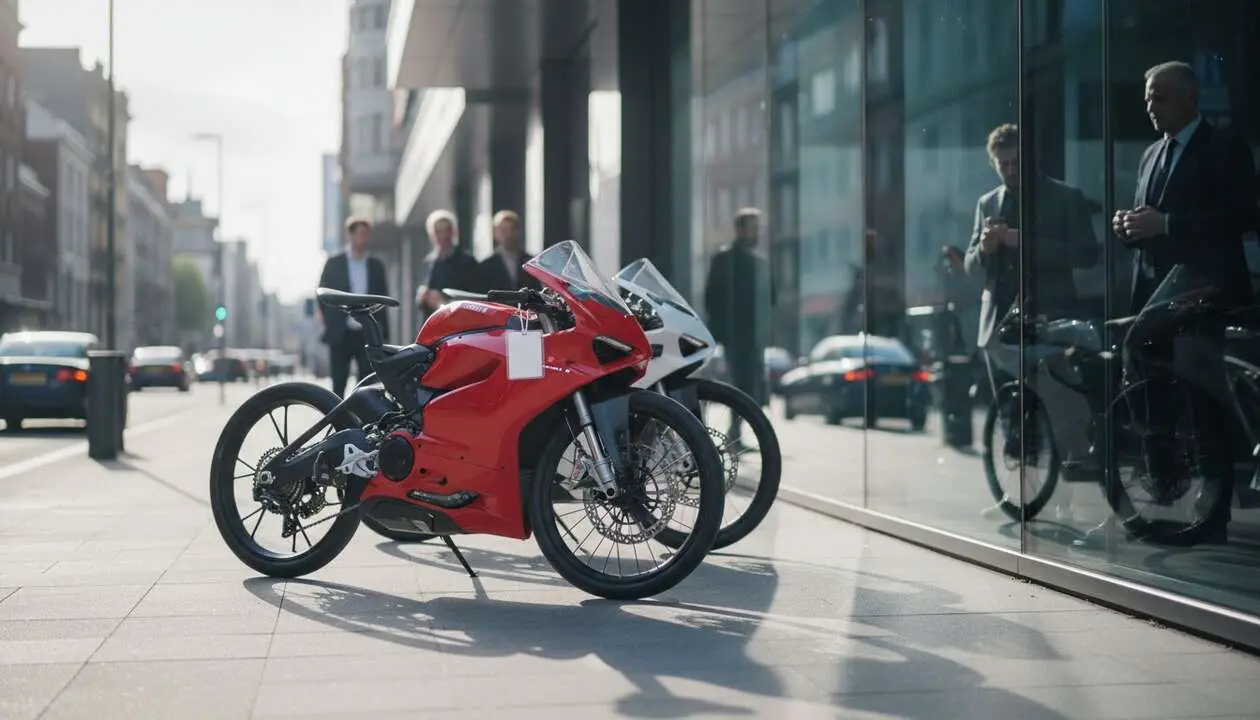  Nueva Ducati Panigale con pedales desde 5.990 euros, bicicleta deportiva italiana - Imagen generada por IA 