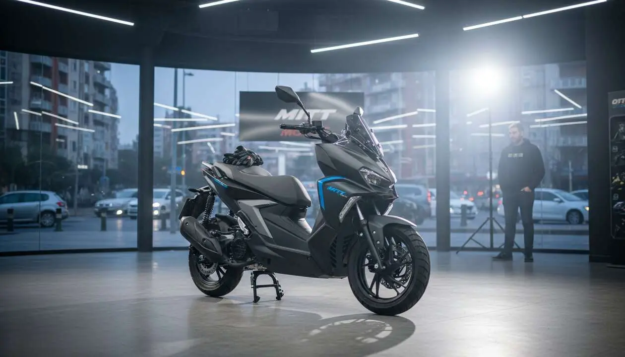  MITT ADV PRO 125 en oferta exclusiva de Ortiz Motos para amantes de las motos trail urbanas - Imagen generada por IA 