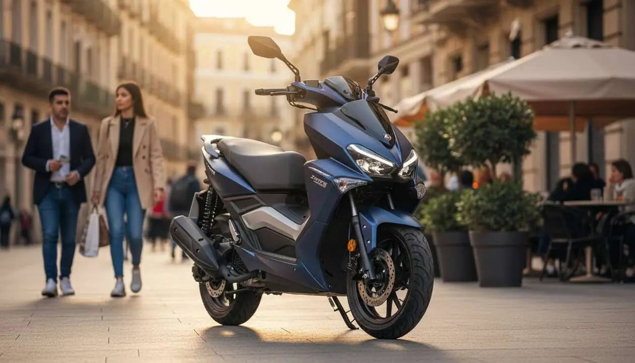  Zontes 125X, el scooter que arrasa en ventas en Espa&ntilde;a - Imagen generada por IA 