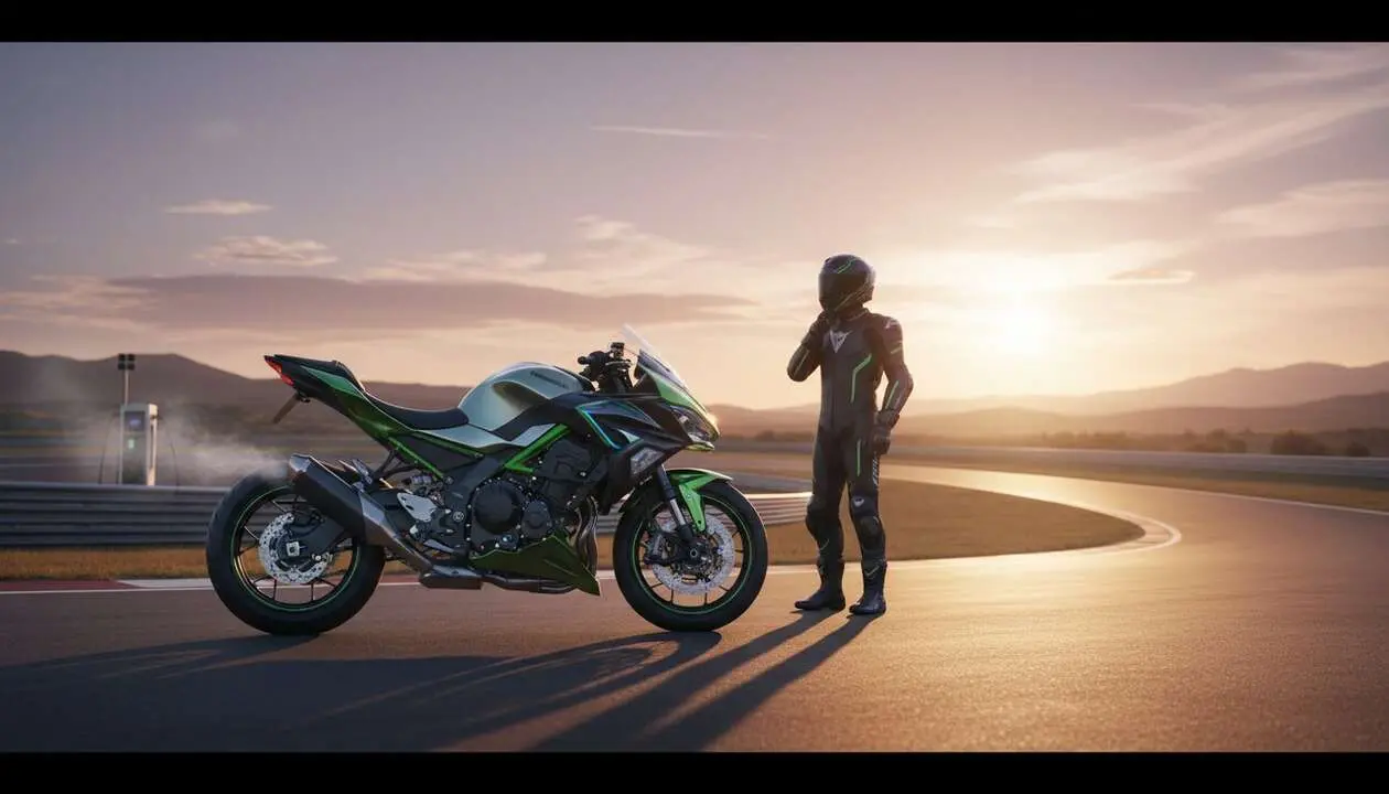  Kawasaki actualiza sus motos h&iacute;bridas para resolver su principal molestia - Imagen generada por IA 