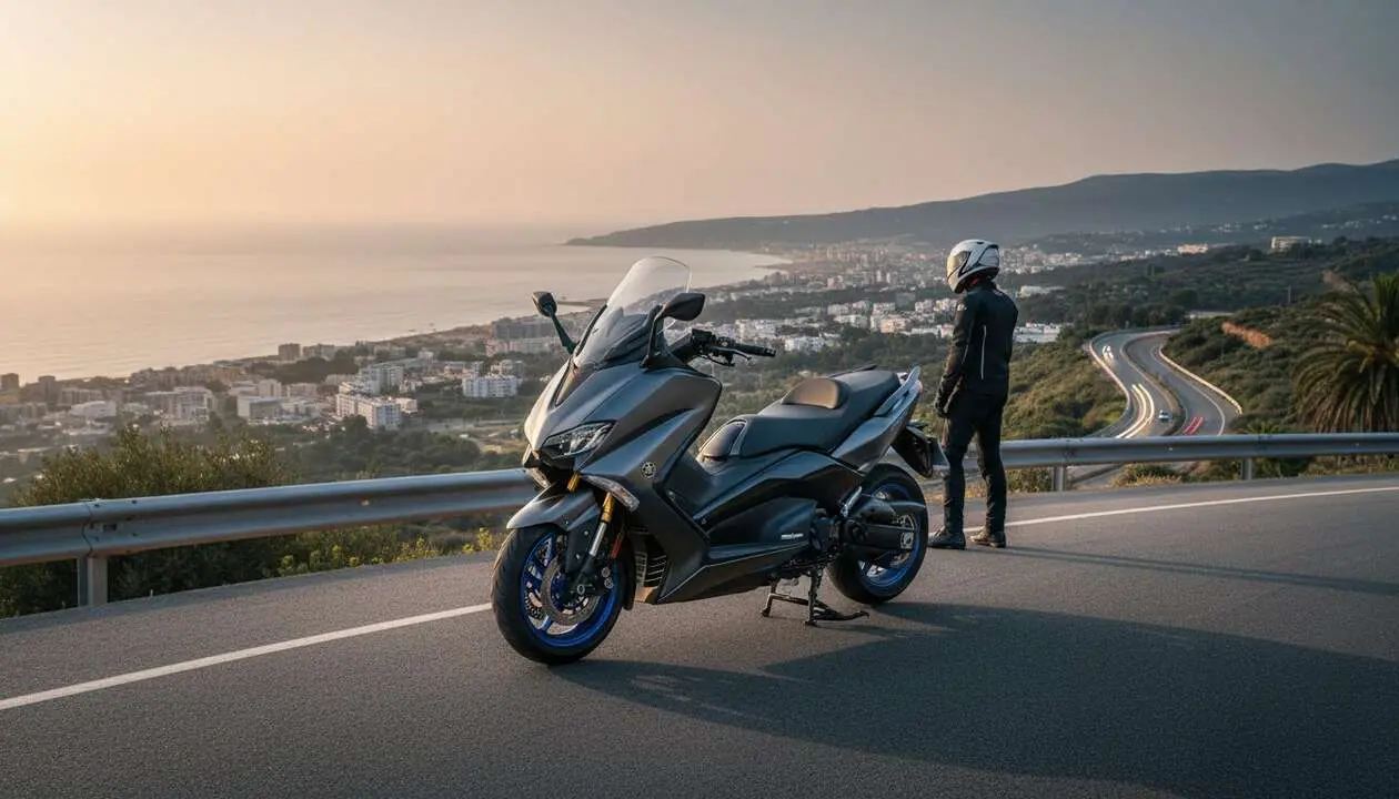  Rival bicil&iacute;ndrico de la Yamaha TMAX por solo 6.288 euros - Imagen generada por IA 