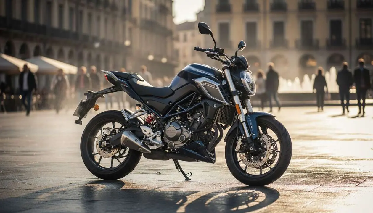  Zontes GK 125, motocicleta deportiva de 15 CV que sorprende en 2026 - Imagen generada por IA 