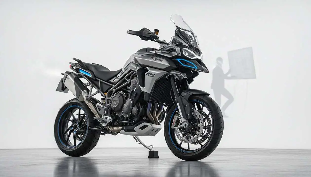  Prototipo de la nueva Triumph Tiger 1200 2027 en pruebas - Imagen generada por IA 
