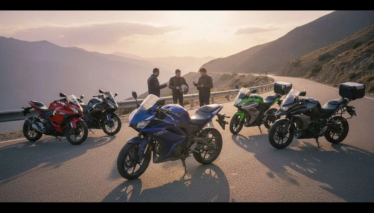 Yamaha R3 junto a 5 motos alternativas con m&aacute;s cilindrada por el mismo precio - Imagen generada por IA 