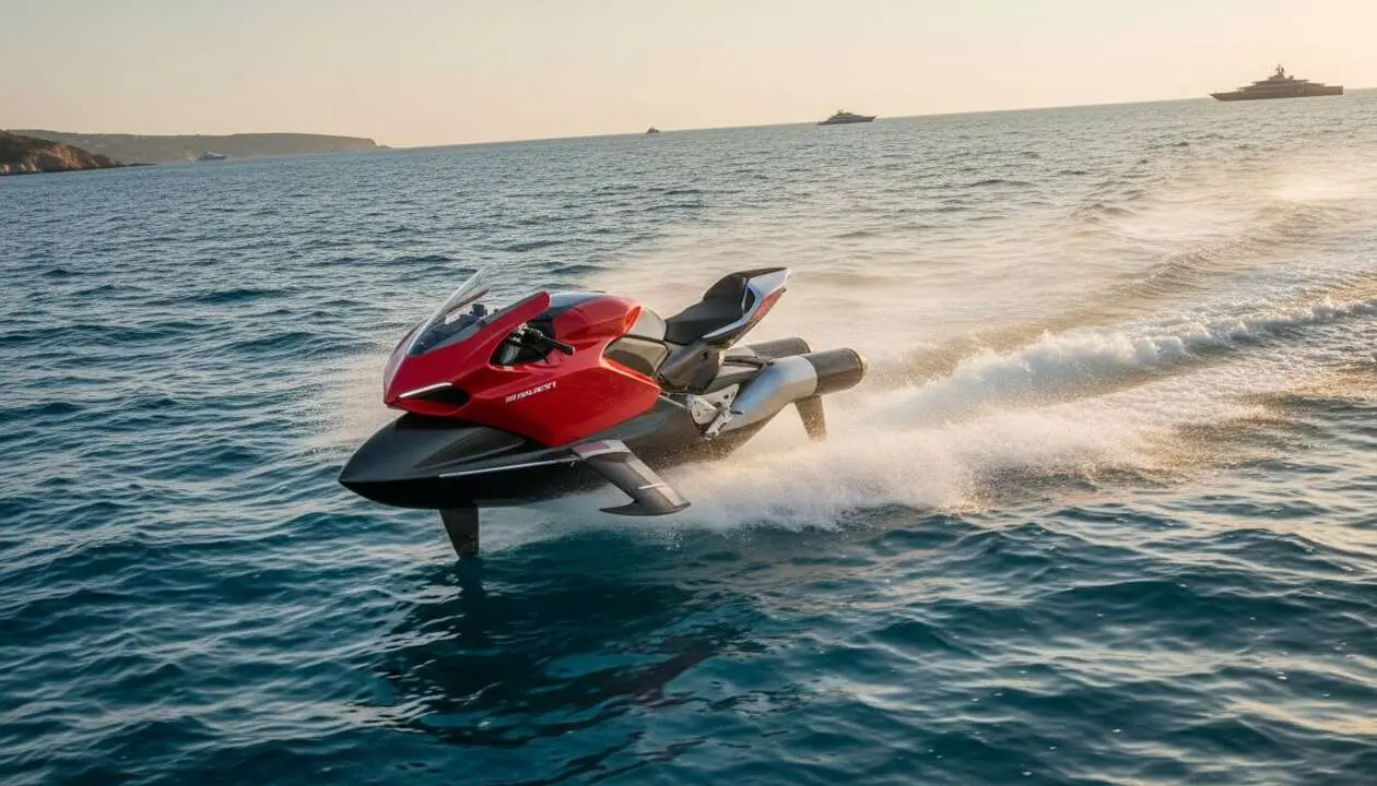  Ducati en el mar: lancha de 1.500 CV con una edici&oacute;n limitada a solo 26 unidades - Imagen generada por IA 