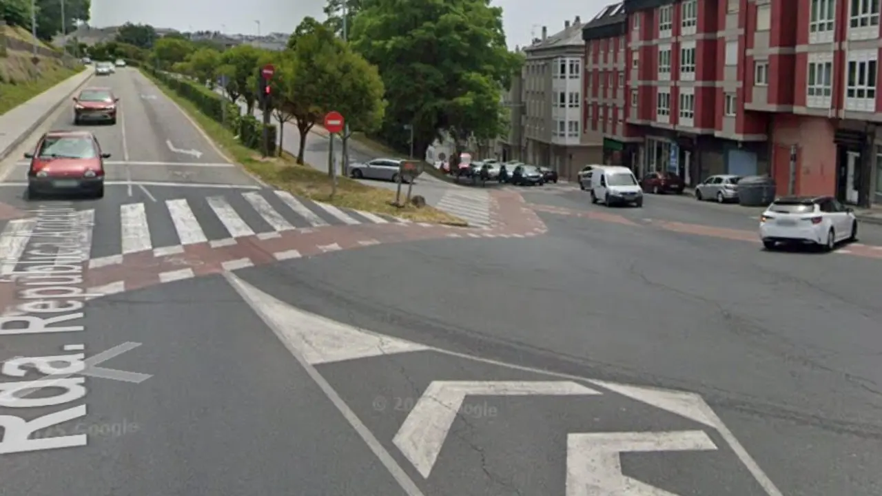 Zona del accidente