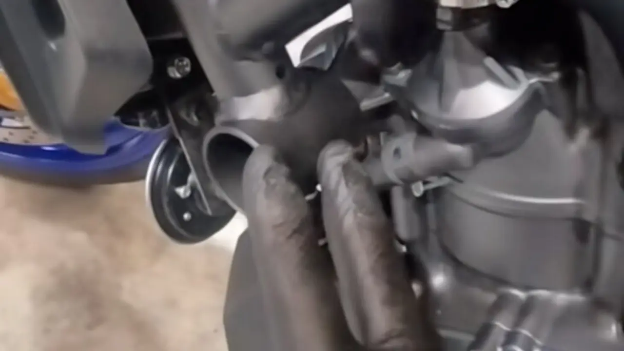 El chasis de la Yamaha