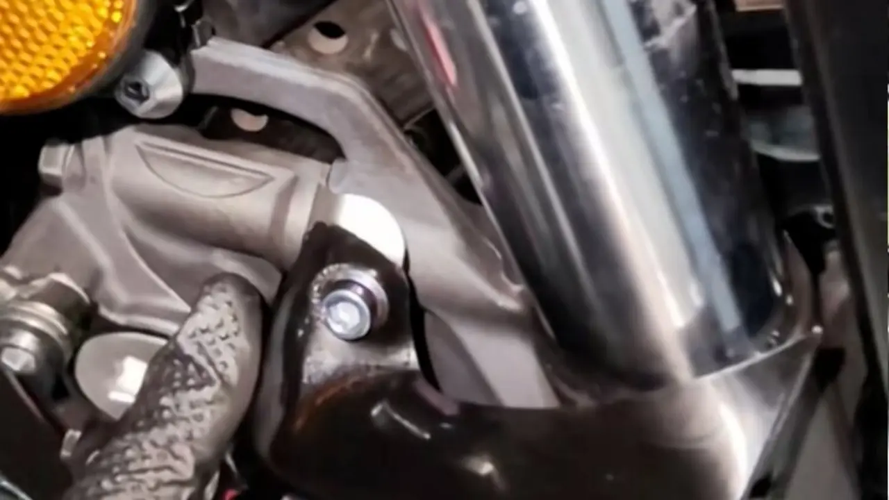 La pinza de freno de la Yamaha MT 10