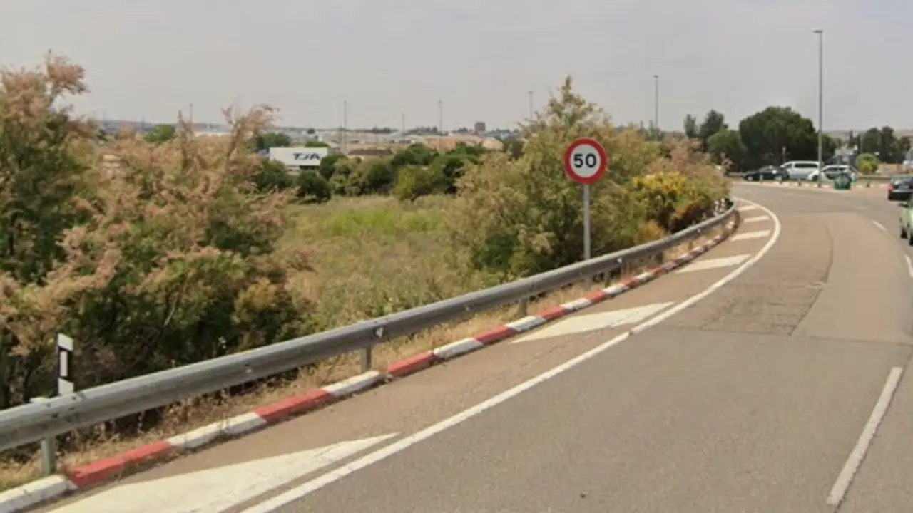 La rotonda con el radar de tramo