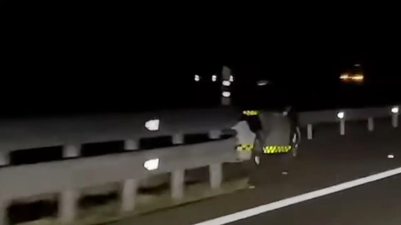 El coche de la Guardia Civil camuflado