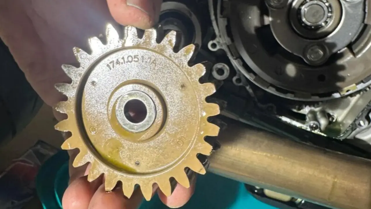 El engranaje de tefl&oacute;n de Ducati