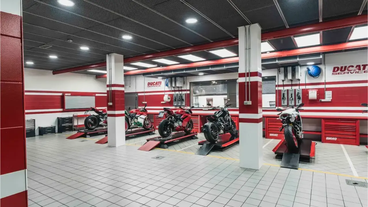 Taller de Ducati. Foto: Ducati Madrid.