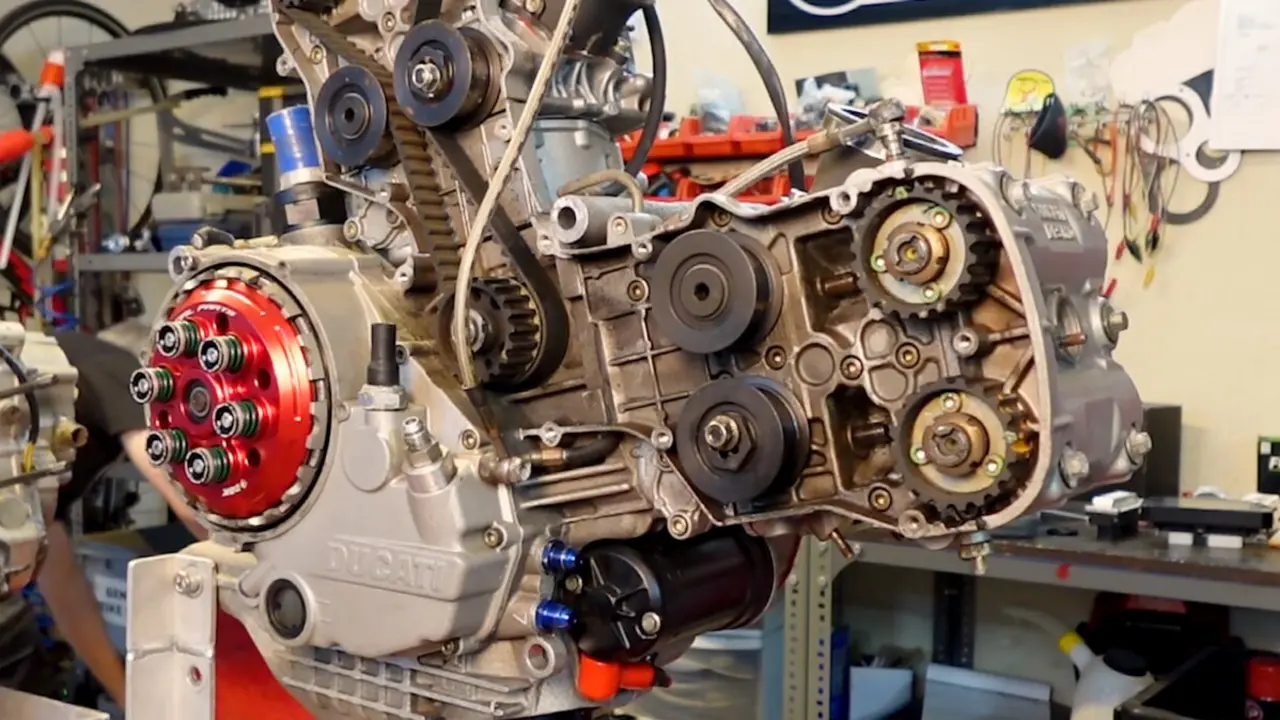 El motor de la Ducati