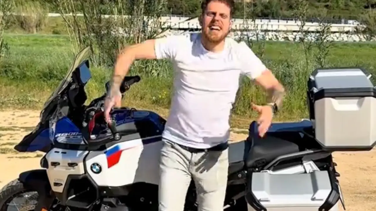 @abrigaca y su BMW. Foto: TikTok.