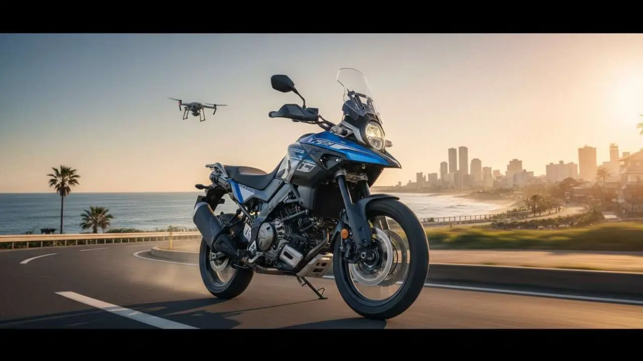  V-STROM 1050 TECH Hamamatsu Edition con tecnolog&iacute;a avanzada y dise&ntilde;o exclusivo para motociclistas modernos &mdash; Imagen generada por IA 
