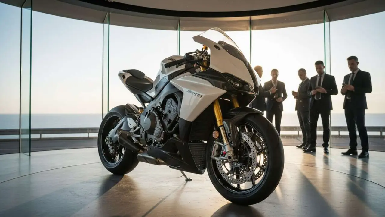 Imagen destacada de la Bimota KB998 Rimini Elite 2026 mostrando su dise&ntilde;o exclusivo y rendimiento avanzado &mdash; Imagen generada por IA 
