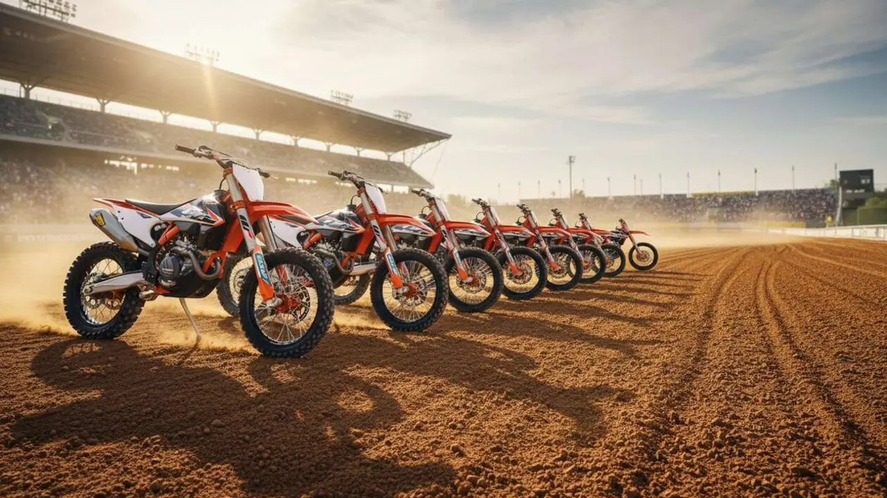  Motos KTM SX 2027 destacadas que revolucionan el motocross con innovaci&oacute;n y alto rendimiento en cada modelo &mdash; Imagen generada por IA 