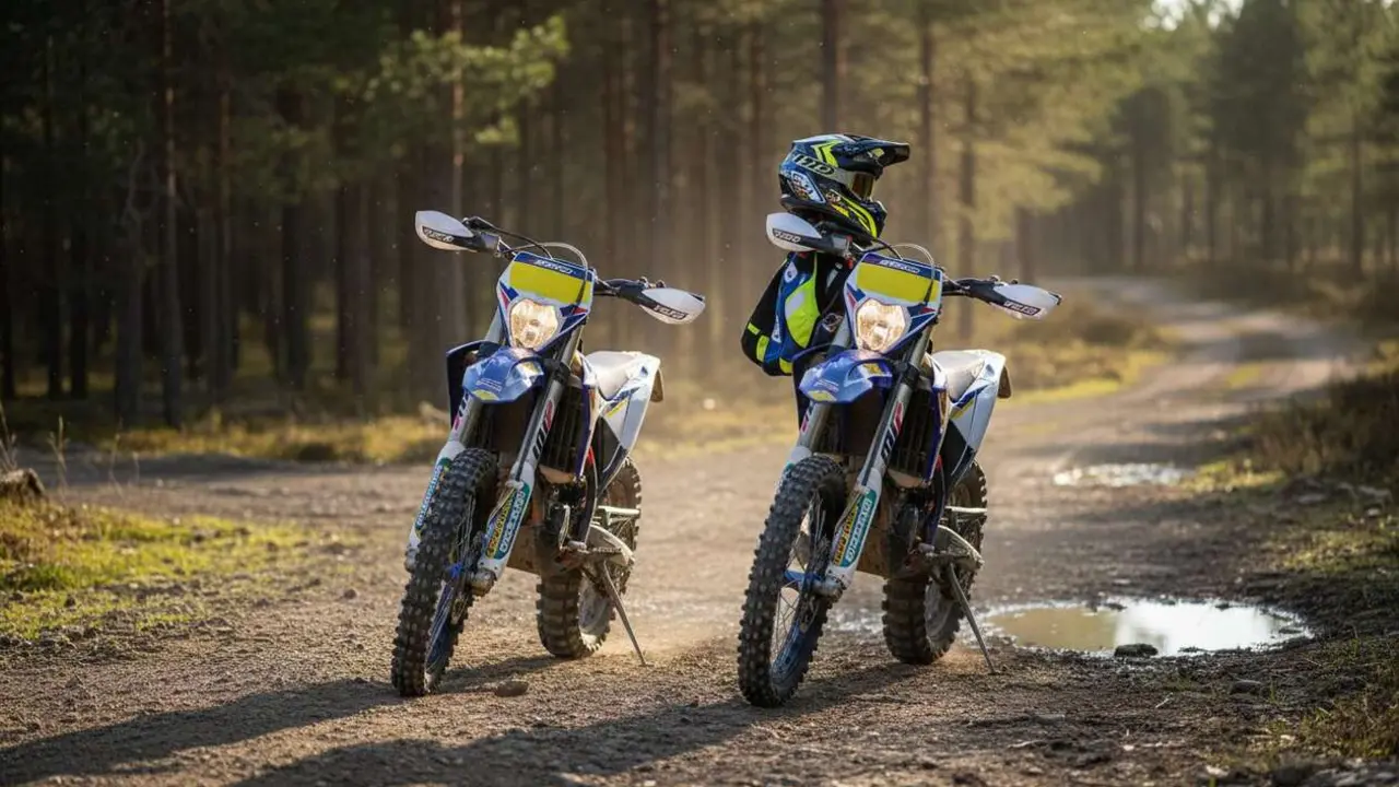  Sherco EnduroGP Replica de Steve Holcombe en acci&oacute;n, la moto ideal para los amantes del enduro compacto y potente &mdash; Imagen generada por IA 
