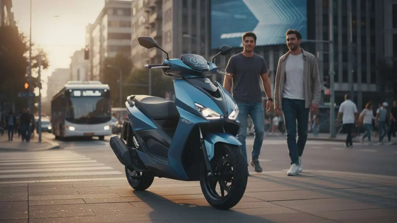  SYM Symphony SR 125 2026 en ciudad, el scooter urbano que revoluciona la movilidad eficiente y moderna &mdash; Imagen generada por IA 