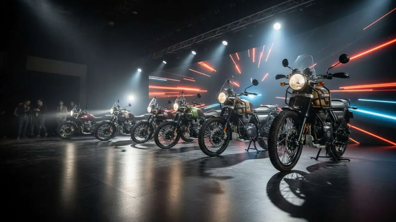  Royal Enfield 2027 con la nueva Himalayan 750 y cinco modelos innovadores que sorprenden a los motociclistas &mdash; Imagen generada por IA 