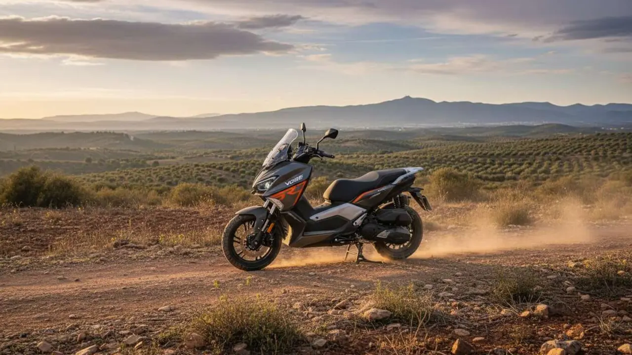  Scooter off-road Voge SR450X presentado en Espa&ntilde;a 2026 con dise&ntilde;o innovador y alto rendimiento para todas las aventuras &mdash; Imagen generada por IA 