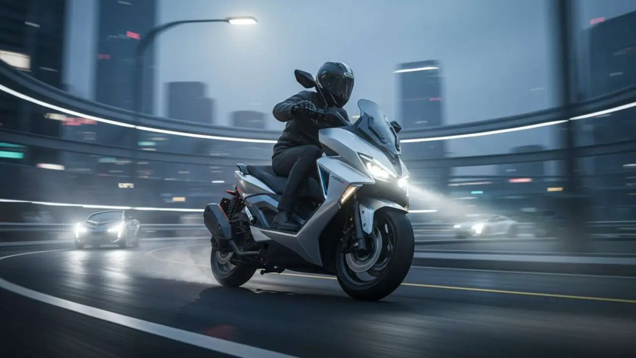  Zontes 125X 2026 destacado en la carretera como el scooter que desaf&iacute;a a Honda y Yamaha con innovaci&oacute;n y estilo moderno &mdash; Imagen generada por IA 