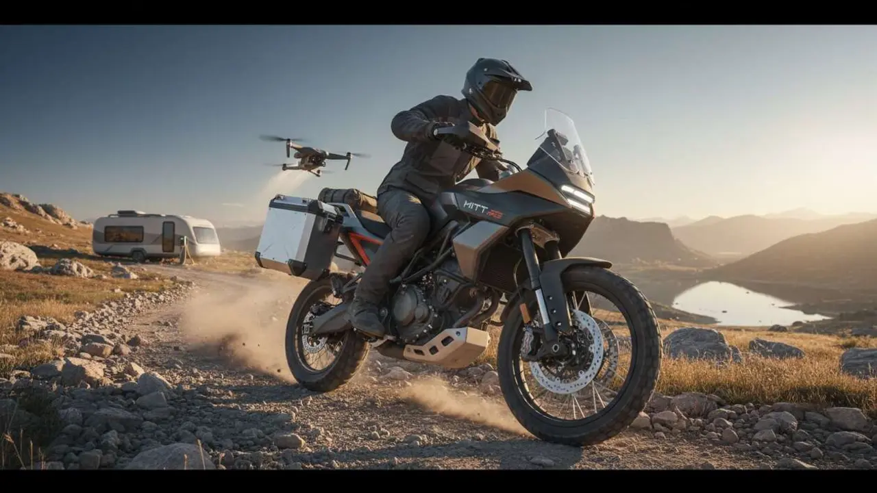  MITT ADV Pro 125 moto campera 2026 dise&ntilde;o innovador y rendimiento para aventuras off road &mdash; Imagen generada por IA 