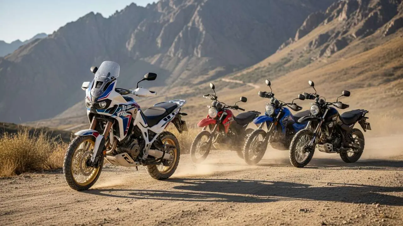  Honda Africa Twin CRF1100L 2026 comparada con motos chinas baratas: an&aacute;lisis de rendimiento y precio actual &mdash; Imagen generada por IA 