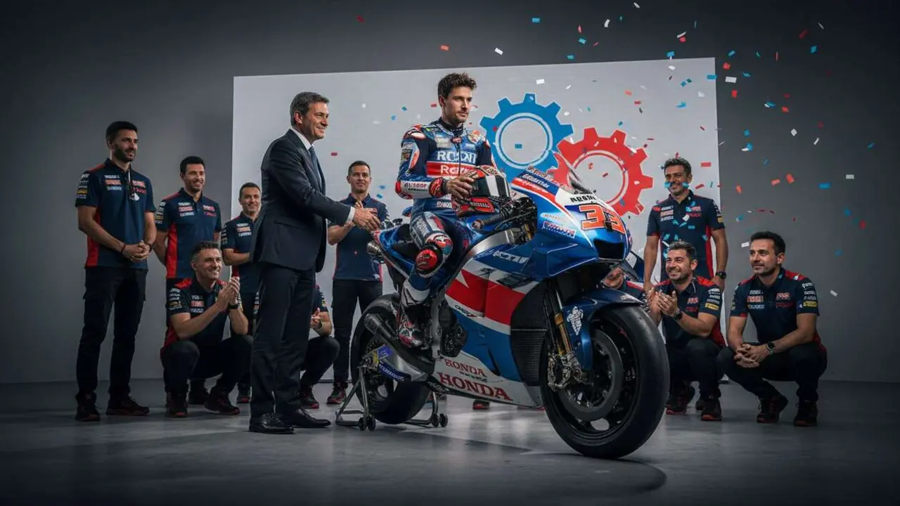  Piloto estrella cambia de Aprilia a Honda revolucionando la temporada de MotoGP &mdash; Imagen generada por IA 
