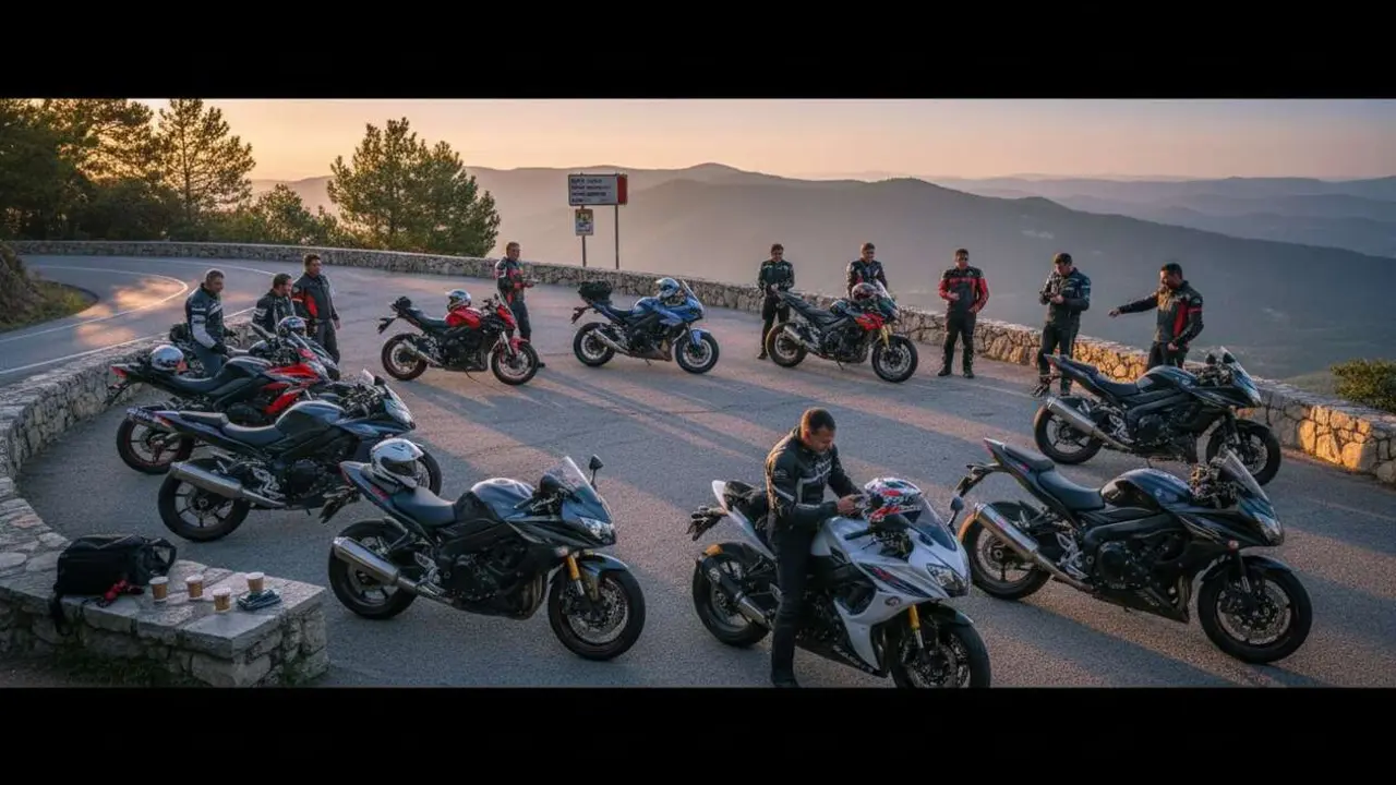  Motociclista disfrutando de los beneficios exclusivos del nuevo Suzuki Moto Club para amantes de las motos &mdash; Imagen generada por IA 