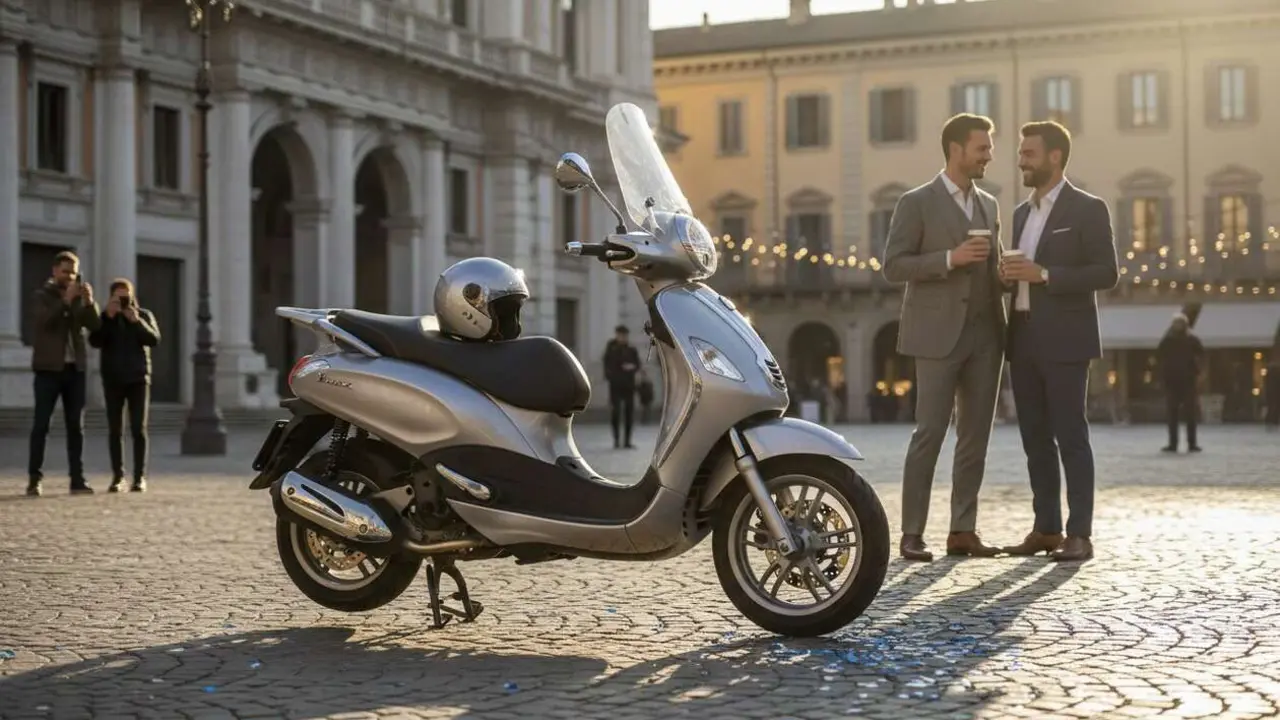  Piaggio celebra 25 a&ntilde;os de &eacute;xito con su ic&oacute;nico scooter Beverly en el mercado de movilidad urbana &mdash; Imagen generada por IA 