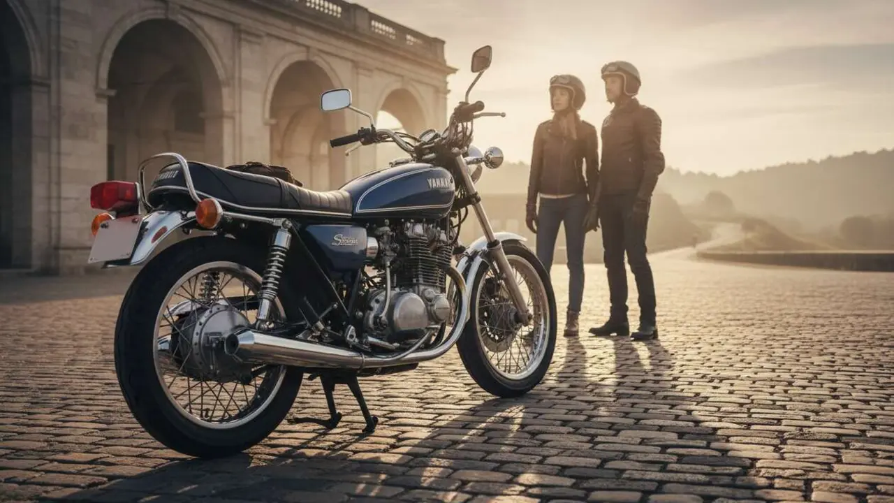  Yamaha XJ400 Special en ruta, una moto cl&aacute;sica y legendaria que sigue conquistando a los amantes del racer &mdash; Imagen generada por IA 